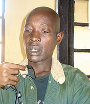 Behind bars-Evariste Uzabakiriho, 47, sexually abused his daughter. (Photo / D. Sabiiti)