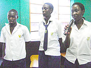 Leaders of  St. Aloys anti-AIDS Club