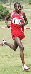 GOLD STAR; Dieudonne Disi succesfully defended his 10.000m title. (File photo)