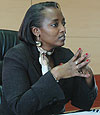 TAKING ANOTHER STEP: Commissioner General of Rwanda Revenue Authority Mary Baine.