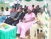 Officials at the launch of the center. (Photo/ S. Rwembeho)