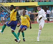 Scenes from the Amavubi-Algeria first leg match in the Amahoro Stadium. There are reports of crowd trouble in the second leg.
