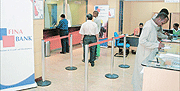 FINA Bank. Some customers are complaining of poor service.