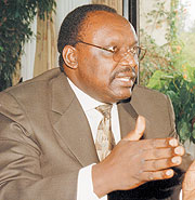 Francois Kanimba, the Governor of National Bank of Rwanda (File Photo)