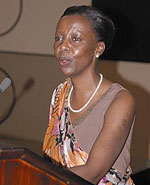 Government spokesperson Louise Mushikiwabo