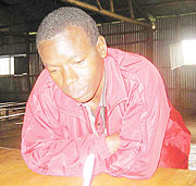 Former head of legal affairs of FDLR Seraphin Gasore at Mutobo Demobilisation centre