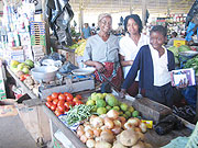 A woman working in Kimironko market