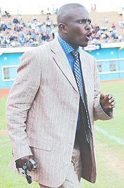 CONFIDENT:  Kiyovu coach Jean Marie Ntagwabira is optimistic his team bounce back from Saturdayu2019s defeat and beat their archrivals APR on Saturday.