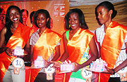 Miss Rwanda aspirants-top four from the right.