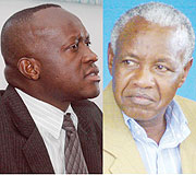 The long-standing feud between RNOC boss Ignace Beraho (R) and Sports minister Joseph Habineza (L) exploded when the former was relieved of his duties two days ago.