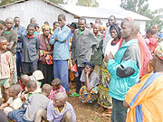 Some of the civilians who were repatriated from DCR by UNHCR. (Photo: S. Mugisha)