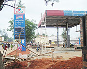 Ongoing renovation works on a petrol station in Butare town. The district has moved to change the face of one of the oldest towns in the country. (Photo: P. Ntambara)