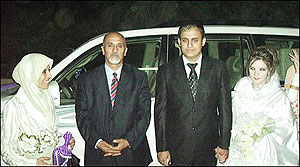 Shia Al and Sunni muslim Zeinab and Aliu2019s parents at the couples wedding.