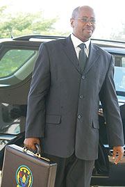 James Musoni, during this yearu2019s budget day (File photo)