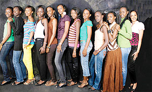 Miss East Africa Rwandan chapter contestants.