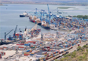 Container terminal at Mombasa Port. (Courtesy Photo)