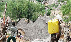 The village, Lobira Boma in Eastern Equatoria, Southern Sudan.