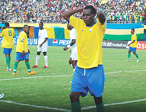 DENIED: Abbas Rassou was denied a dream debut for the national team after the Amavubi Stars were held to a goalless draw by Zambia, a result that sent the latter through to next yearu2019s Nations Cup. (Photo/ E. Goodman)