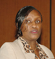 EAC Deputy Secretary General in charge of Political Federation,  Beatrice Kiraso.