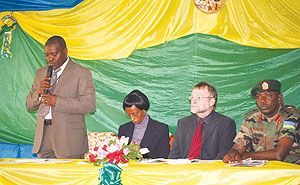 IRST Director General Jean Baptiste Nduwayezu and other officials during the function held last Friday. (Photo/ JB Ntirenganya)