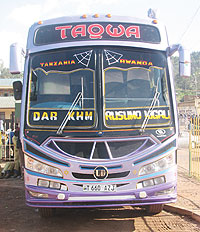 One of the buses owned by Taqwa Coach.