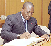 PONDERING NEXT MOVE:President Joseph Kabila