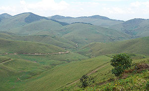 A view of Rwandan mountaineous terrain.(File photo)