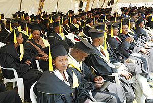 Graduating students. Students are expected to attend lessons before sitting exams