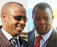L-R : Ferwafa boss: Jean Bosco Kazura;Cecafa Secretary General Nicholas Musonye