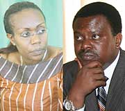 L-R: OUT OF OFFICE: Claudine Nyinawagaga, RESIGNED:  Origene Rutayisire.