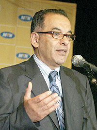 MTN Rwandau2019s CEO, Khaled Mikkawi. (File photo)