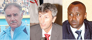L-R : TUCAK: Sacked early this week ;NOT GOOD ENOUGH: Tomislav was shown the exit yesterday;MAN BEHIND THE SACKINGS: Ferwafa boss Jean Bosco Kazura