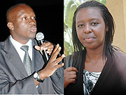 L-R :  Joseph Habineza; Anita Asiimwe-CNLS .