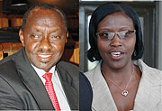 L-R :  Gedeon Kayinamura;Bernadette  Kanzayire