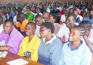 A group of students undergoing civic education in Musanze. (Photo: B. Mukombozi)