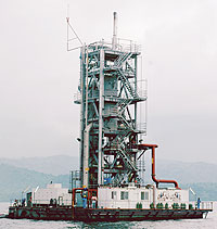 The Methane Gas Plant in Lake Kivu: Rwanda extracting gas to increase national electricity coverage and trim-down the electricity prices. (File photo) 