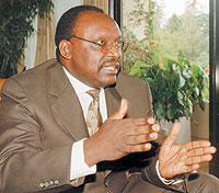Francois Kanimba the Governor of National Bank of Rwanda. (File Photo)