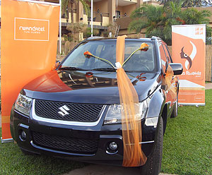Brand-new car for Miss Rwanda.