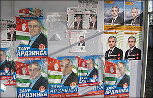 Abkhazian campaign posters