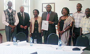 Participants at the Telecentre workshop pose for a group photo. (Courtesy photo)