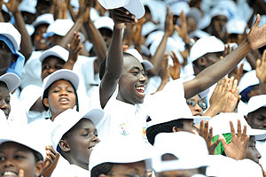  THE FUTURE: Some of the youth who took part in the just concluded Itorero. (Photo/ Urugwiro Village)