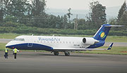 TAKING ON NEW FRONTS : one of the aircrafts that were purchased by Rwandair. (Photo/F.Goodman)