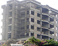 Set to change Karongi skyline- Work at the construction site of the SSFR building which  is expected to be complete by next February. (Photo: S. Nkurunziza)