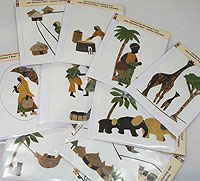 An assortment of products made from the banana fibre.