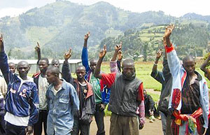 Ex-FDLR rebels in the Mutobo reintegration camp. Rwanda needs all its people to participate in its development