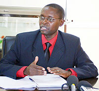 Dr. Mathias Harebamungu, State Minister for Higher and Primary Education. (File photo)