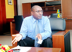 Mr.Henry Gaperi, the Managing Director of the Social Security Fund of Rwanda.
