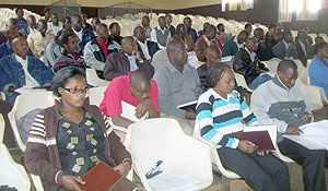 The land registration meeting in Gichumbi. (Photo: A. Gahene)