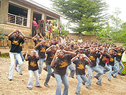 Asante Childrenu2019s choir performs at the party. (Photo: P. Ntambara)