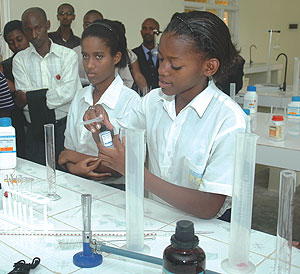 PRACTICALS: RNEC intoduced science practical exams for the very first time ever this year.